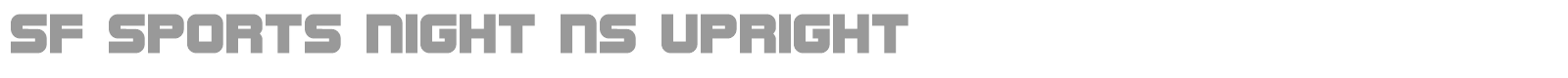 SF Sports Night font preview